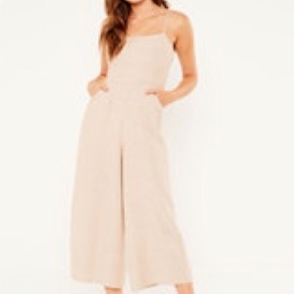 Glassons Linen Blend Jumpsuit size US 2